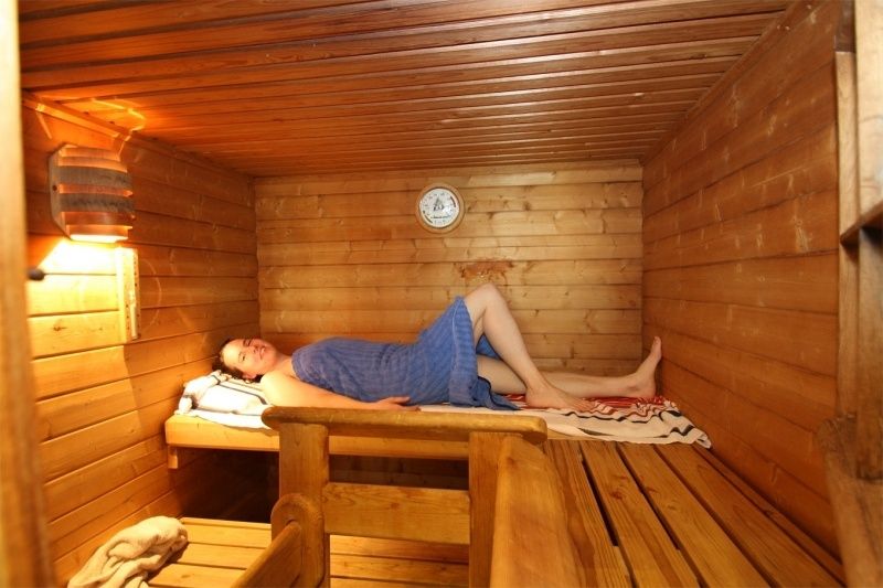 Private Entspannung in der Sauna