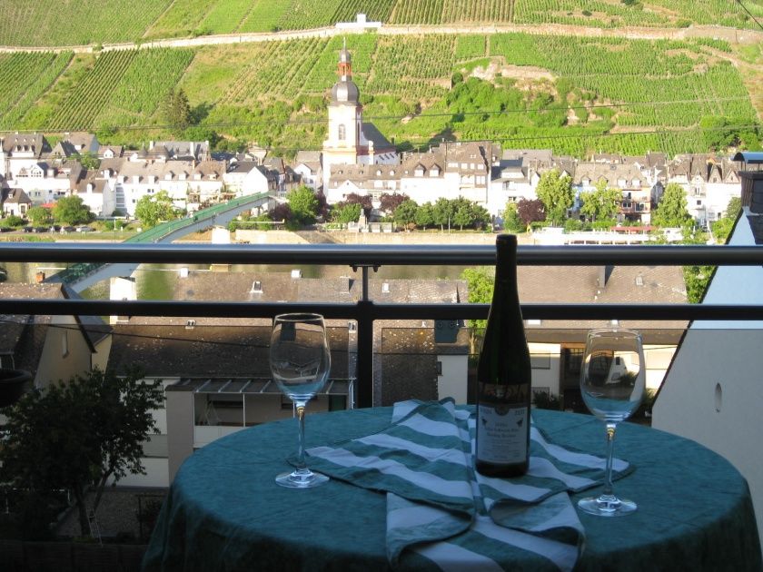 Terrasse mit Blick auf Zell