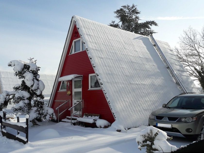 Eifeler Finnhaus im Winter